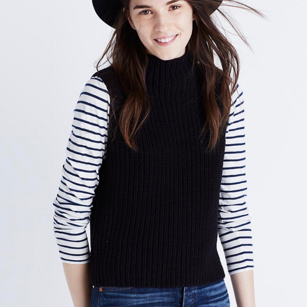 Madewell Veranda Open Knit Sleeveless Sweater